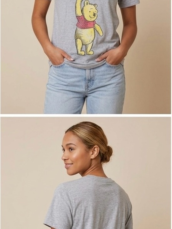 Disney Tops - Disney Winnie the Pooh Balloon Graphic Tee Women’s Small Gray Shirt